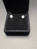 2ct Round Brilliant Cut Cubic Zirconia Sterling Silver Stud Earrings