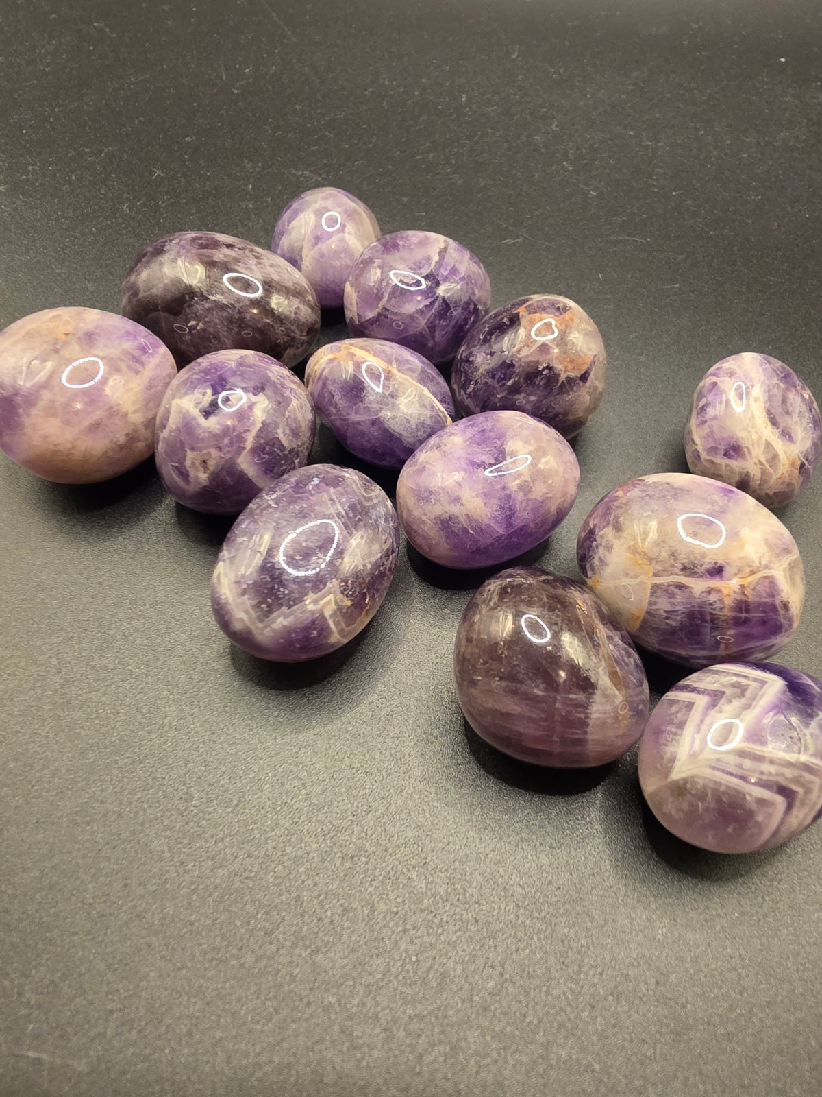 Chevron Amethyst Tumble – 15 to 24gm