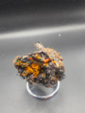 Crocoite with Wulfenite and Turgite