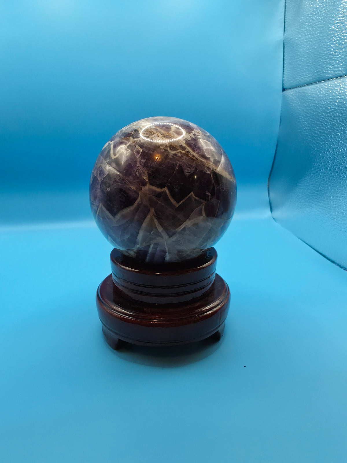 Chevron Amethyst Sphere – 8.5cm