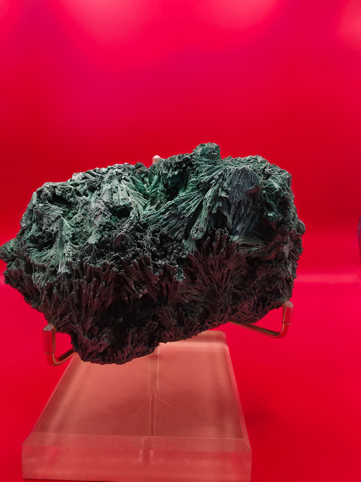 Large Fibrous Natural Malachite Specimen