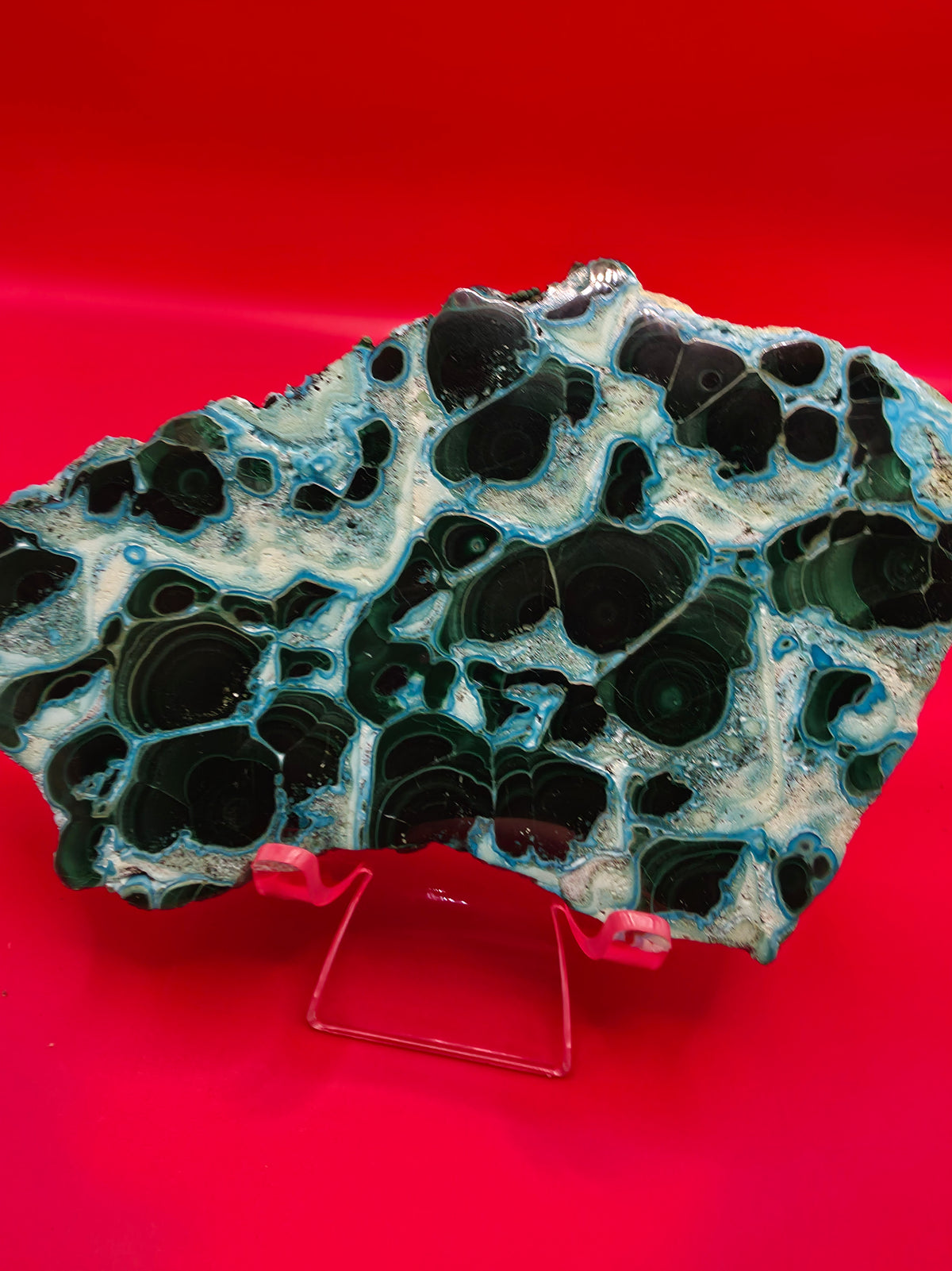 Polished Chrysocolla & Malachite Large Slab