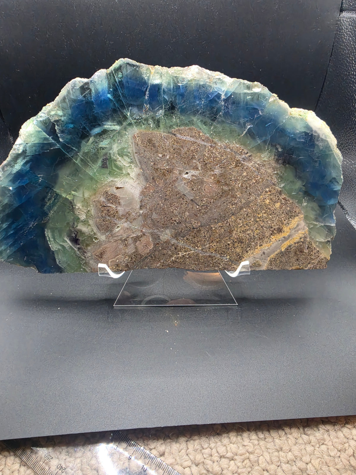 Fluorite in Matrix Polished Slice
