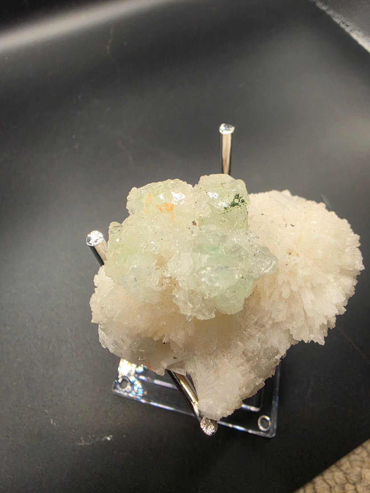 Scolecite with Fluorapophylite – Nashik Quarry, Maharashtra India | 150g