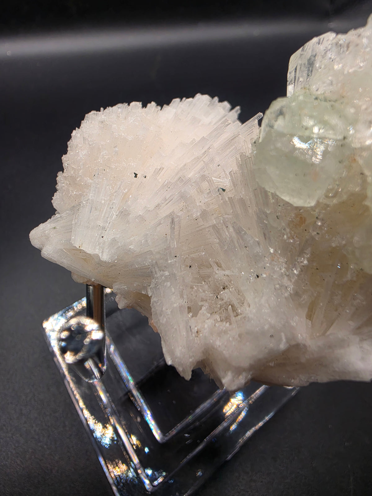 Scolecite with Fluorapophylite – Nashik Quarry, Maharashtra India | 150g