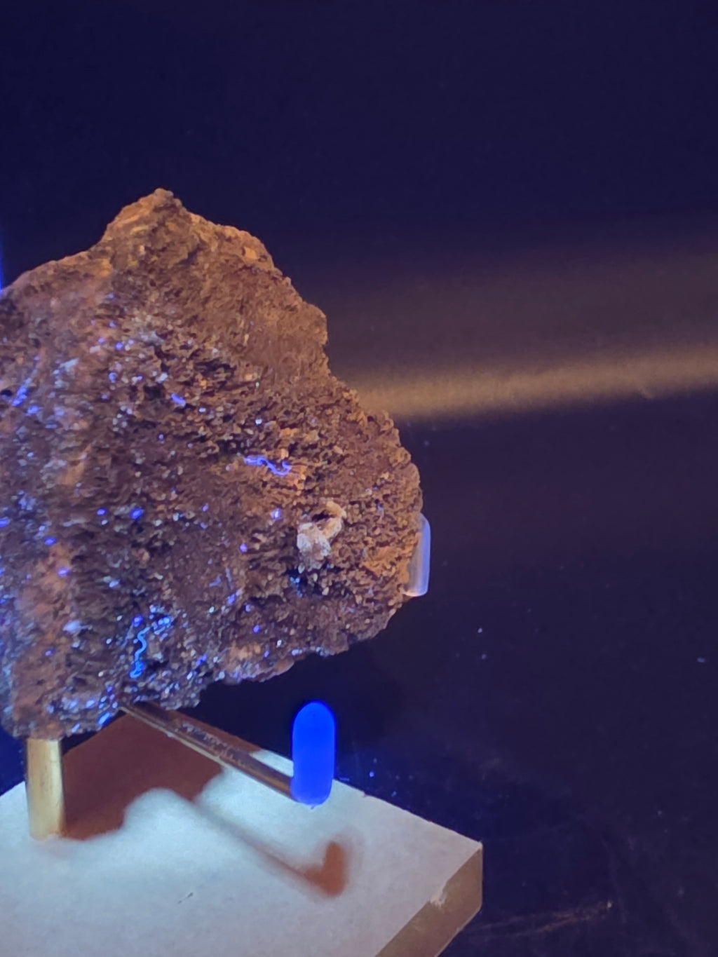 Calcite with Sturtite – Broken Hill, NSW | 220g Fluorescent Specimen