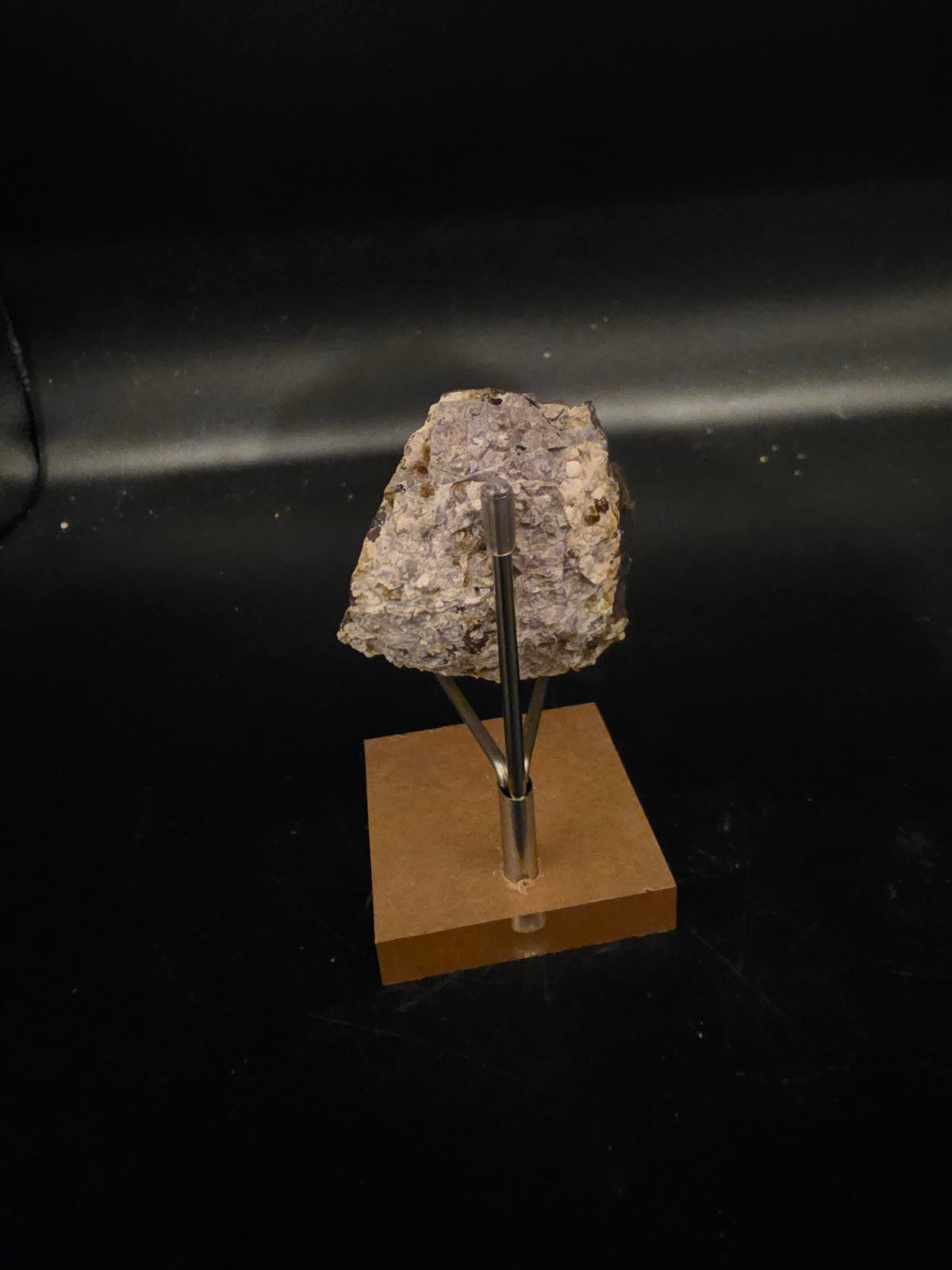 Sodalite from Mont Saint Hilaire, Glowing Orange