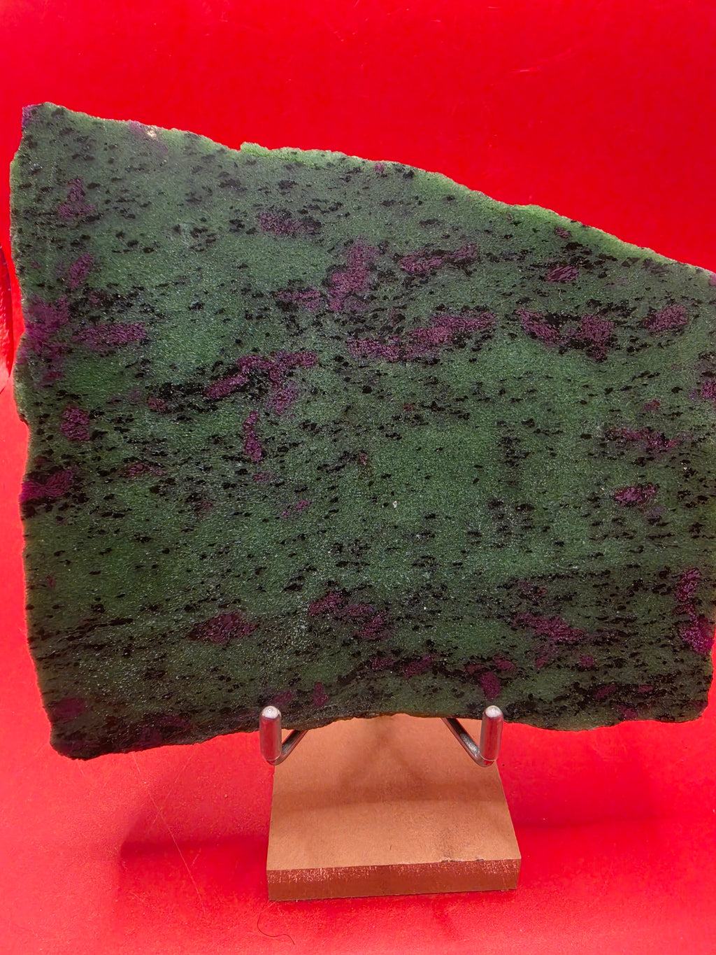 Polished Ruby in Zoisite Slab
