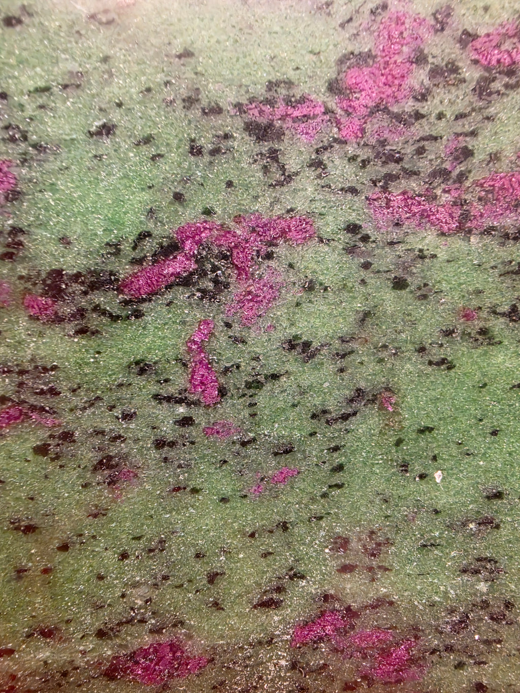 Polished Ruby in Zoisite Slab