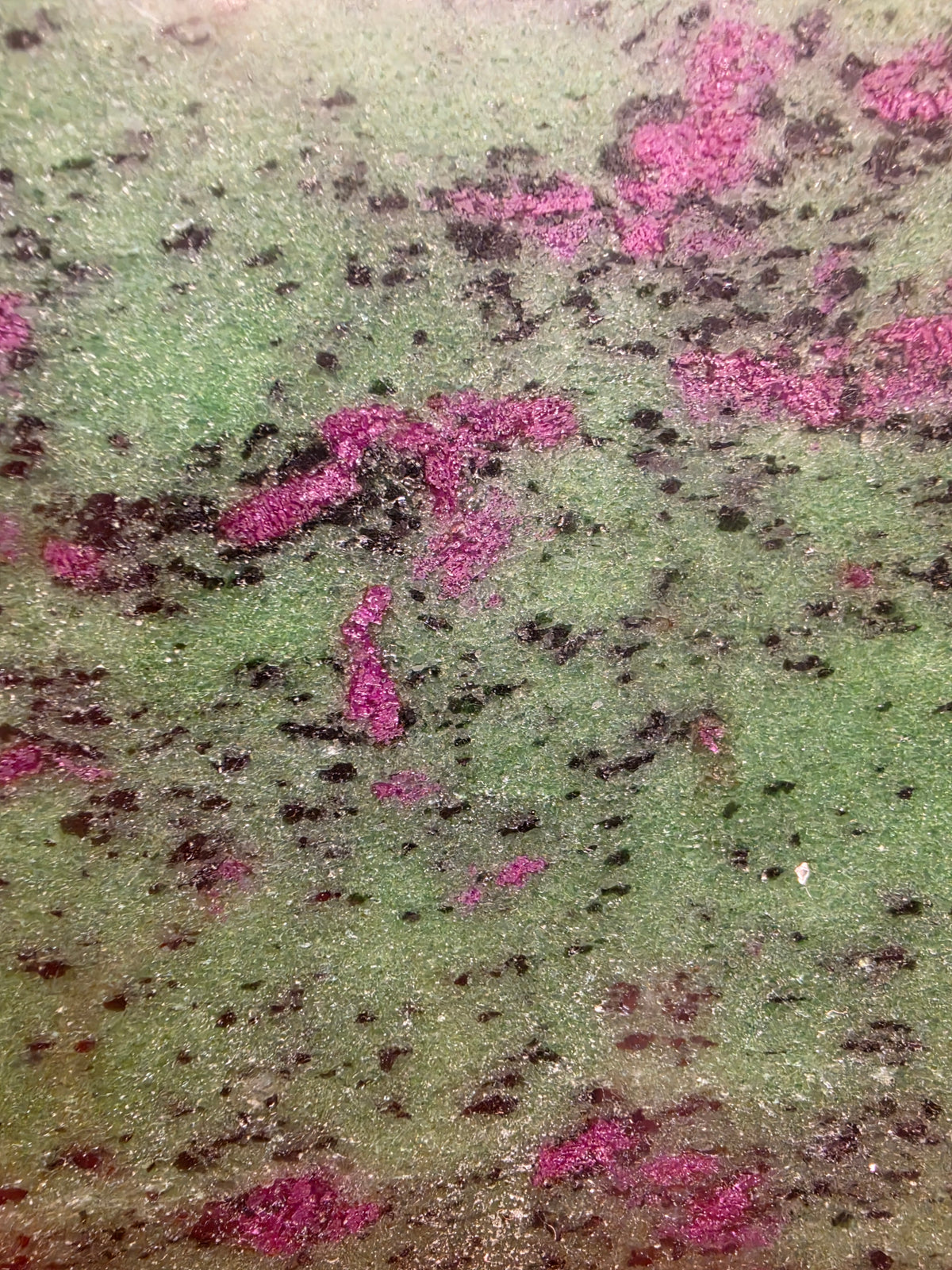 Polished Ruby in Zoisite Slab