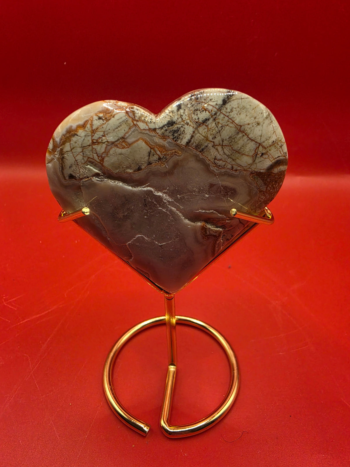 Polished Rhyolite Heart