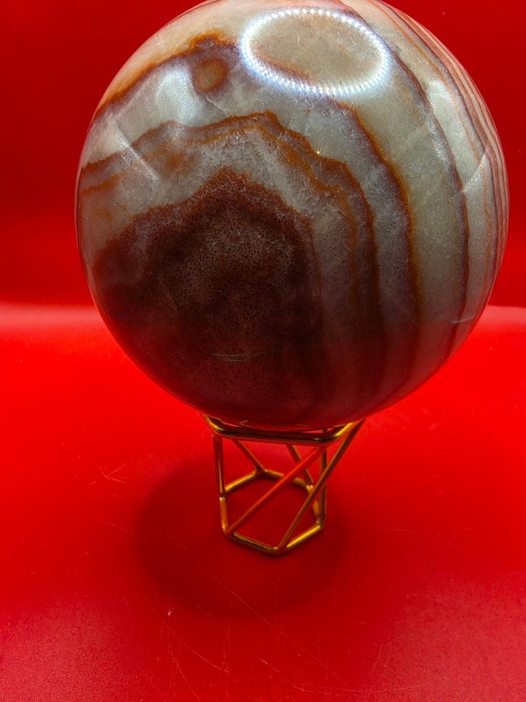 Dazzling Green Onyx Sphere – 14cm, 3.5kg