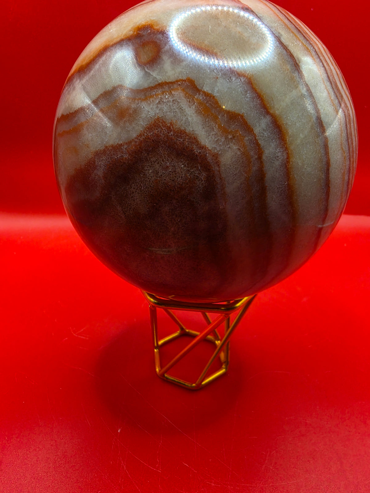 Dazzling Green Onyx Sphere – 14cm, 3.5kg