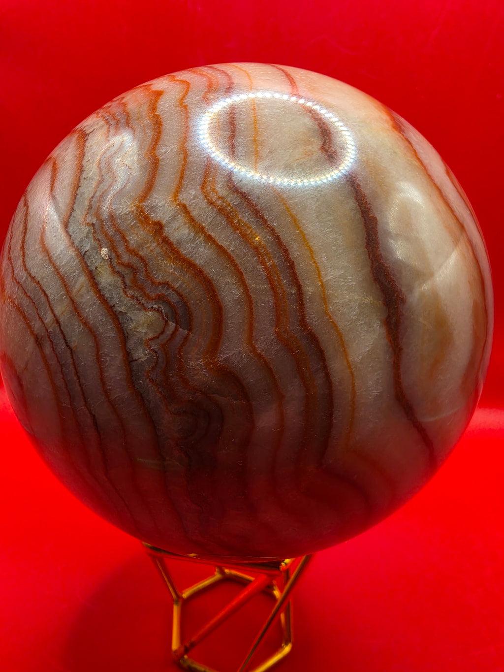 Dazzling Green Onyx Sphere – 14cm, 3.5kg