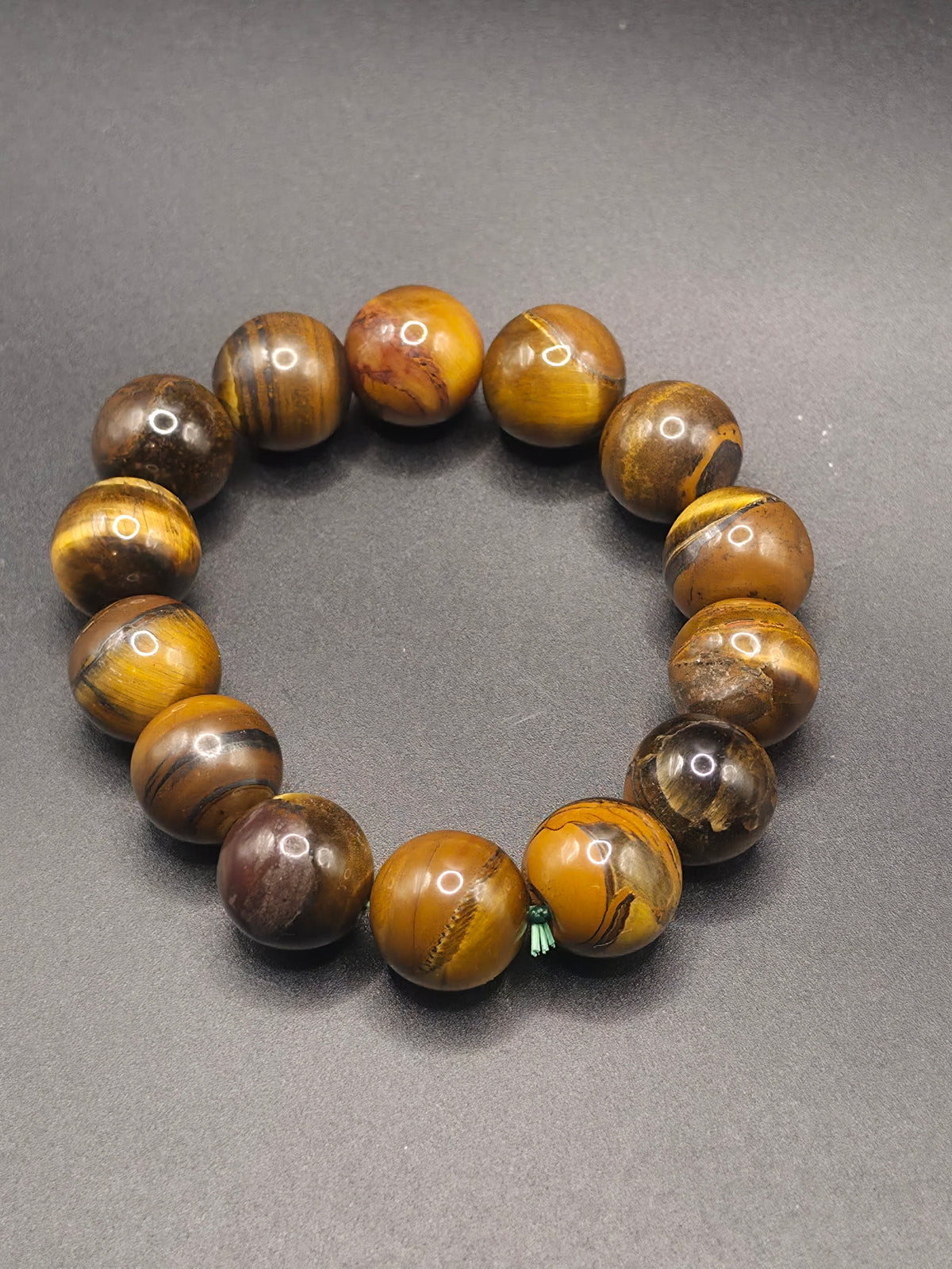 Tiger's Eye Polished Beaded Bracelet